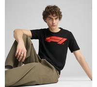 PUMA Camiseta 'F1® Essentials' rojo sangre / negro M EUR