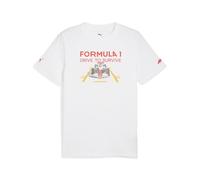PUMA Camiseta Formula 1 Drive To Survive Graphic Blanca - Talla: XXL