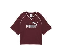 PUMA Camiseta funcional 'Essential' burdeos / blanco S burdeos / blanco