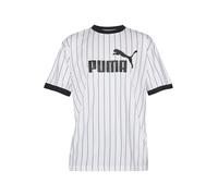 PUMA Camiseta funcional 'Essentials' negro / offwhite L negro / offwhite