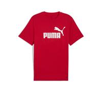 PUMA Camiseta funcional 'Essentials No. 1' rojo sangre / blanco S rojo sangre / blanco