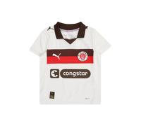 PUMA Camiseta funcional 'FCSP' marrón castaño / rojo vivo / blanco 164 marrón castaño / rojo vivo / blanco