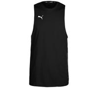 PUMA Hoops Team - Camiseta de tirantes para hombre, color negro/blanco, talla S