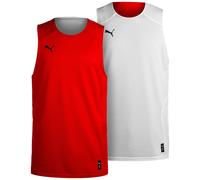 PUMA Camiseta funcional 'Hoops Team Reverse' rojo / negro / blanco L EUR