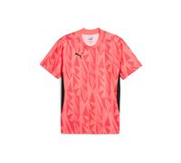 PUMA Camiseta funcional 'Individual Final Forever Faster' coral / rojo / negro M coral / rojo / negro