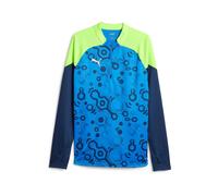 PUMA Camiseta funcional 'IndividualCUP' navy / azul oscuro / verde claro / blanco M navy / azul oscuro / verde claro / blanco