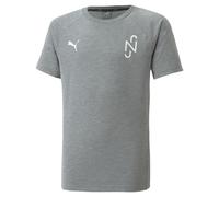 PUMA Camiseta funcional 'Neymar Jr Evostripe' gris moteado / blanco 152 gris moteado / blanco