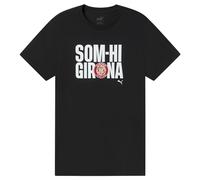 PUMA Camiseta Girona FC Hombre S, Black White