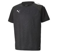 PUMA Camiseta gráfica de Teamliga Jr fútbol, Unisex niños, Negro-Asfalto, 152