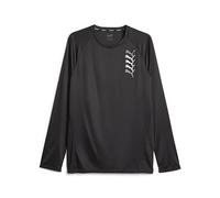PUMA Camiseta gráfica Fit LS Logo, Hombre, Negro Black