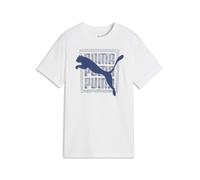PUMA Camiseta Graphic Cat juvenil, Accesoiros, Blanco, 7-8Y