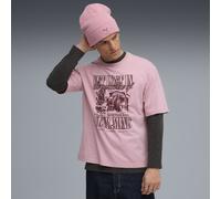 PUMA Camiseta Graphic Paradise Mindset Washed Boxy para hombre, Ropa, Rosa, L