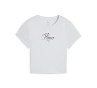 PUMA Camiseta Graphic Script Baby para mujer, Ropa, Gris, L L
