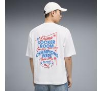 PUMA Camiseta Graphics Champions Boxy cuadrado para hombre, Ropa, Blanco, XL