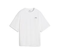 PUMA Camiseta Graphics Speedcat extragrande juvenil, Accesoiros, Blanco, 9-10Y