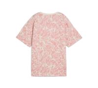 PUMA Camiseta holgada ESS NATURE 2.0 con estampado integral para mujer, Ropa, Blanco, XS XS