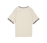 PUMA Camiseta holgada Essentials Animal Print para mujer, Ropa, Blanco, XL XL
