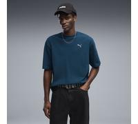 PUMA Camiseta holgada Essentials Boxy para hombre, Ropa, Azul, XL