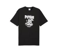 PUMA Camiseta Holgada Graphic Breakfast Estampada Hombre L, Black