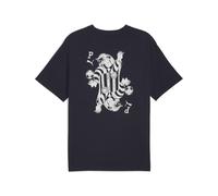 PUMA Camiseta holgada Graphic Card Play para hombre, Ropa, Azul, XL XL