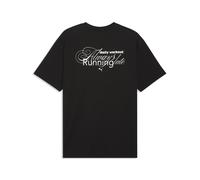 PUMA Camiseta Holgada Graphic Slogan Hombre M, Black