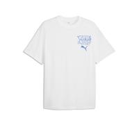 PUMA Camiseta holgada Junior Varsity para hombre, Accesoiros, Blanco, S