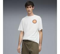 PUMA Camiseta holgada Sunset Drive para hombre, Ropa, Blanco, XS