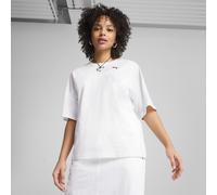 PUMA Camiseta holgada Wardrobe Essentials para mujer, Ropa, Blanco, XL