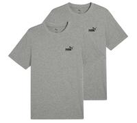 Puma Camiseta Hombre 2er Paquete - Ess Small N º 1 Logo, Cuello, Manga Corta
