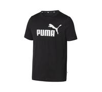 Puma Ess Logo Tee Camiseta de Deporte, Black, M Hombre