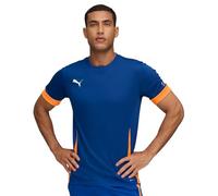 Puma Camiseta Individual de pádel para Hombre, Color Azul Vivo, Puma, Vivid Blue-Puma White-Heat Fire, L