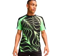 Puma - Camiseta Individualliga Graphic Jersey, Unisex, Black-Fizzy Apple, S