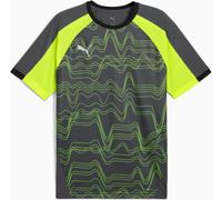 PUMA individualLIGA Graphic Jersey, Camisetas Hombre, Galactic Gray-Yellow Alert,