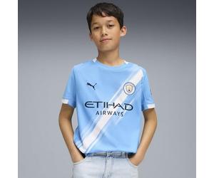 PUMA Camiseta Local Manchester City Infantil 2025/26 - Azul | Camiseta réplica oficial; manga corta; corte regular; tecnología dryCELL absorbente; tejido transpirable