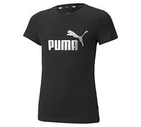 Puma ESS+ Logo tee G Camiseta, Niñas, Black, 176