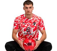 Puma - Camiseta oficial Ac Milan Pre-Match 2025-2026, Unisex, White-For All Time Red, XL