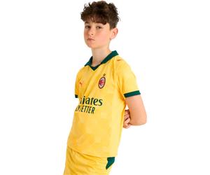 Puma - Camiseta oficial Ac Milan Tercera Equipación 2025-2026 Niño, Unisex, Sunny Yellow-Dark Myrtle, 140 cm
