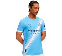 Puma - Camiseta oficial Authentic Manchester City Primera Equipación 2025-2026, Unisex, Team Light Blue-White, L