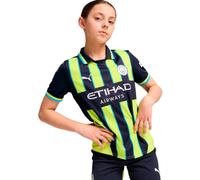 Puma - Camiseta oficial Manchester City Segunda Equipación 2024-2025 Niño, Unisex, Navy-Yellow Glow, 152 cm