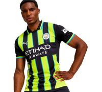 Puma - Camiseta oficial Manchester City Segunda Equipación 2024-2025, Unisex, New Navy-Yellow Glow, S