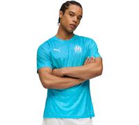 Puma - Camiseta oficial Olympique Marsella Pre-Match 2025-2026, Unisex, Bleu Azur-White, M