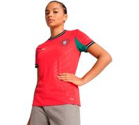 Puma - Camiseta oficial Portugal Primera Equipación Eurocopa Femenina 2025 Mujer, Mujer, Pure Red-Fresh Mint, L