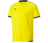 Puma - Camiseta oficial Team LIGA m/c Niño, Unisex, Cyber Yellow-Black, 140 cm