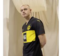 PUMA Camiseta original Borussia Dortmund 2.ª equipación 24/25 para hombre, Ropa, Negro/Faster Amarillo, XS XS