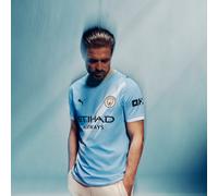 PUMA Camiseta original Manchester City 1.ª equipación 25/26 para hombre, Sport, Light Azul/Blanco, XS XS