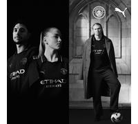 PUMA Camiseta original Manchester City 2.ª equipación 25/26 para hombre, Accesoiros, Negro, XL XL