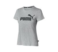 Puma Ess Logo Tee Camiseta de Deporte, Light Gray Heather, M Mujer