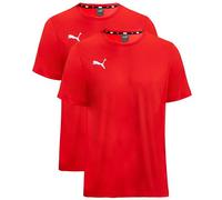 PUMA Camiseta para niño, TeamGOAL 23 Casuals Tee Jr, Rojo - 2 Pack, 176