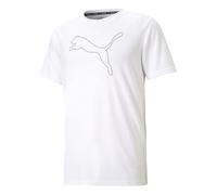 Puma Camiseta Performance Cat para Hombre, Blanco (Puma White), S