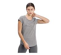 PUMA Performance Heather Cat tee W Camiseta, Unisex Adulto, Gris, S